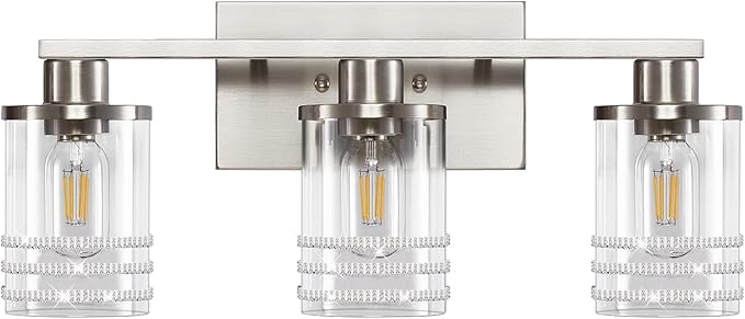 Bathroom Light Fixtures Brushed Nickel, Vanity Lights for Bathroom