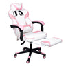 Pink Kawaii Gaming Chair with Lumbar Support