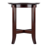 Toby 21.97-inch x 18.03-inch x 18.03-inch Composite Wood End Table, Espresso