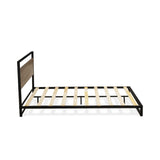 WIQBB03 Wilson Queen Frame with 3 Supporting Legs - High-Class Bed Frame in Powder