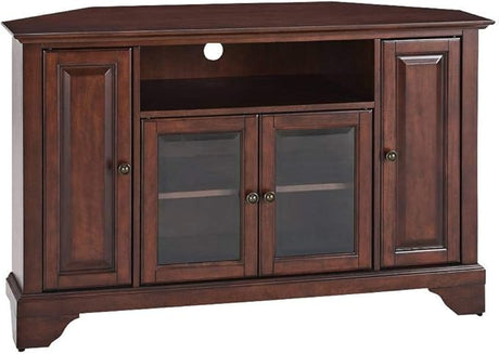 Cambridge Corner TV Stand for 50+ inch TVs, Entertainment Center with Storage Shelves,