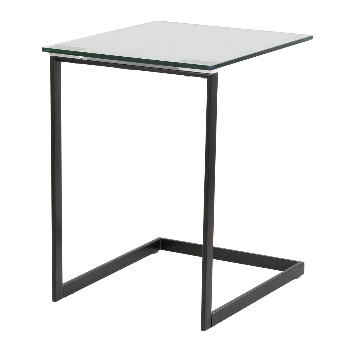 Zenn End Table, Accent Table, Glass End Table, Small Side Table for Small Spaces