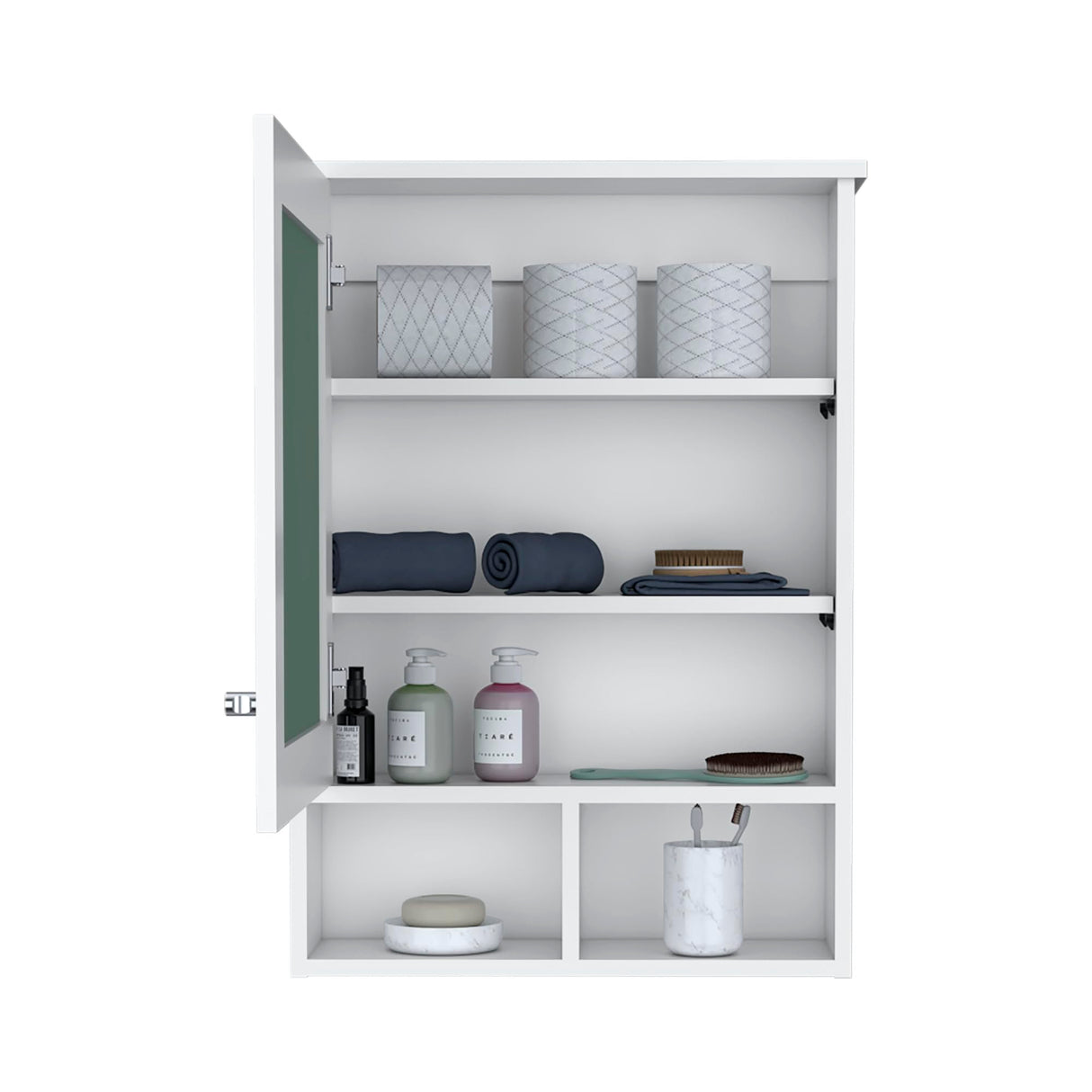 Medicine Cabinet with Mirror Door 29" High Cabinet Organizer