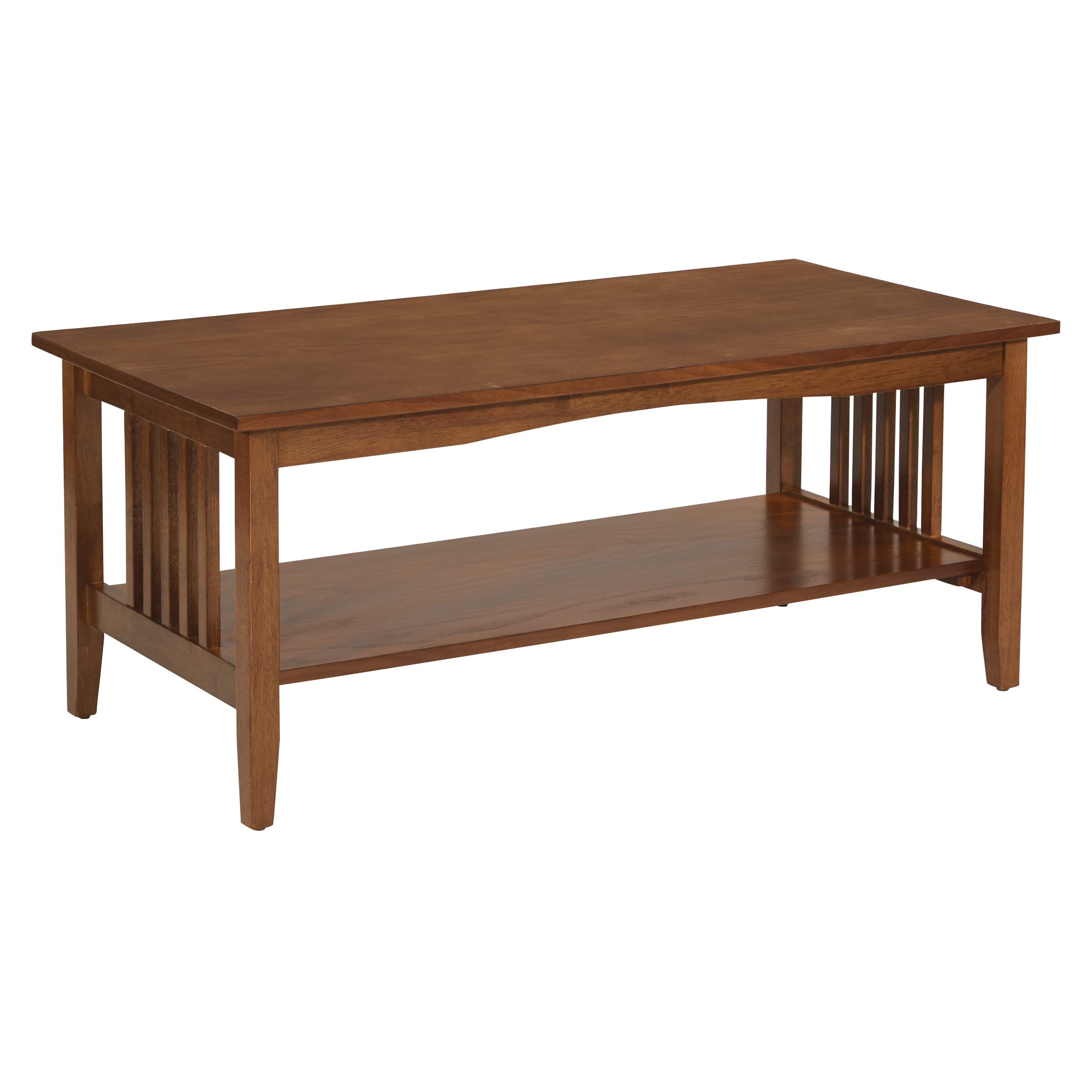 Home Furnishings Sierra Coffee Table with Lower Storage Shelf