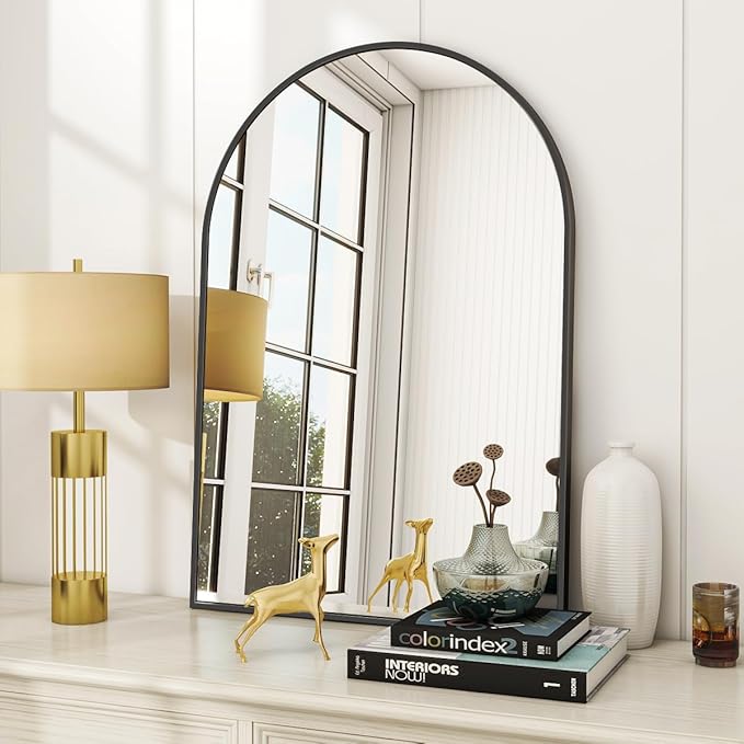 Arched Wall Mirror, Arch Bathroom Mirror, Wall Mounted Vanity Mirror