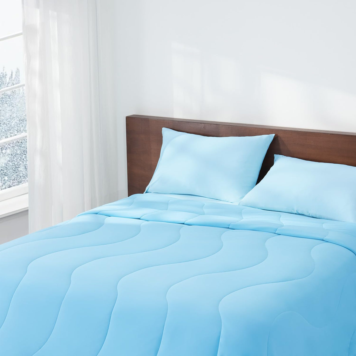 Luxe Cooling Comforter King size106 x90, Ultra-Fine Fiber for Hot Sleepers