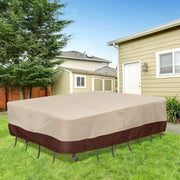 Waterproof Patio Furniture Set Cover, Lawn Patio Furniture Cover with Padded Handles