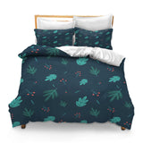 Full Leaves Seamless Pattern Pattern Background Berries Seamless