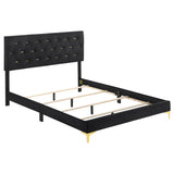 Kendall 49-Inch Upholstered Bed Queen Size Modern Panel Bed Frame Velvet Upholstery