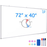 Dry Erase Board 72 x 40 Inch, Large Magnetic White Board for Wall