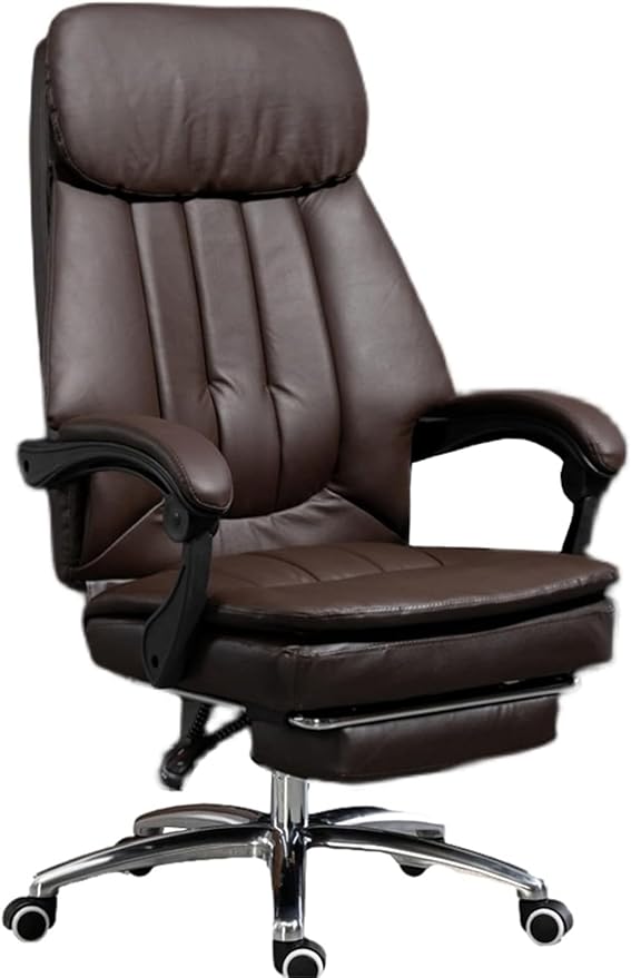High-Back Executive Office Chair with Footrest,360° Swivel Computer Desk Chair