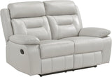 Recliner Chair Leather Recliner with Pillow Top Armrests, Home Theater Seating