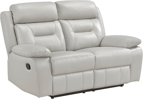 Recliner Chair Leather Recliner with Pillow Top Armrests, Home Theater Seating