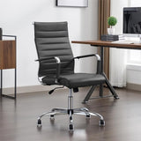 Office Desk Chair Leather, Conference Room Chairs with Wheels, Executive Modern