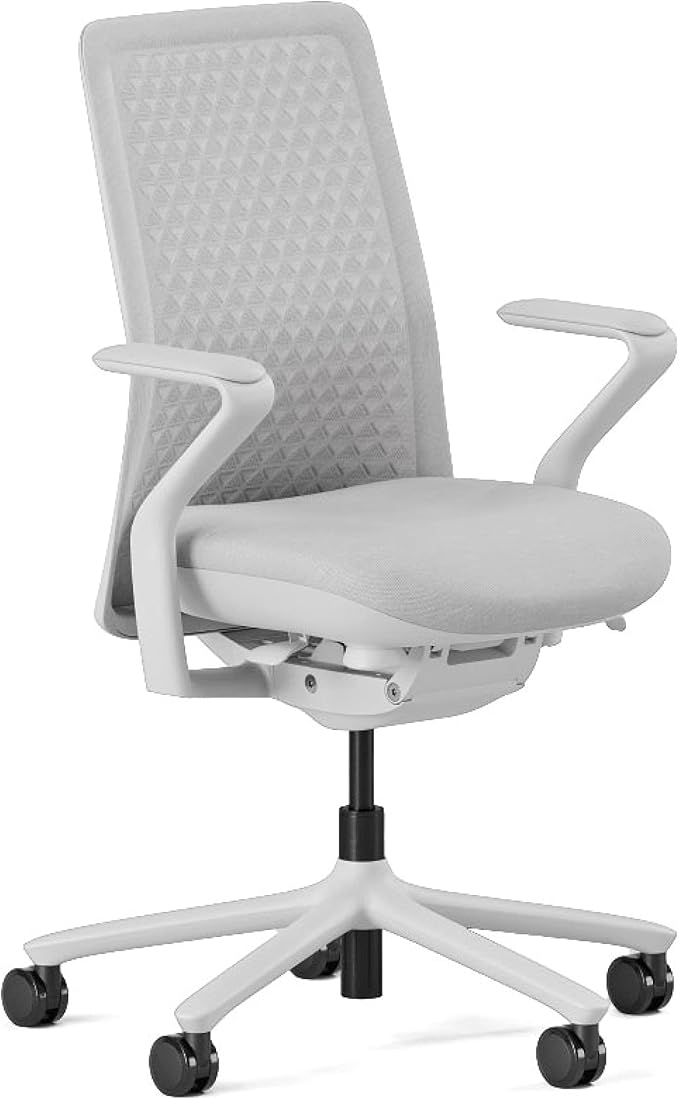 High Performance Executive Office Chair with Contoured Seat Back and Adjustable Lumbar Rest - High Density Foam Cushion with Aluminum Base - Up to 275 lbs - Galaxy
