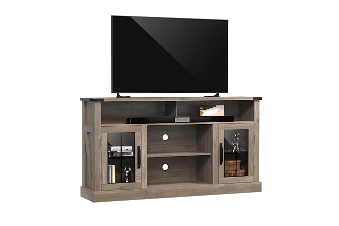 TV Stand, Entertainment Center with Adjustable LED Lights, TV Stand for Living Room,