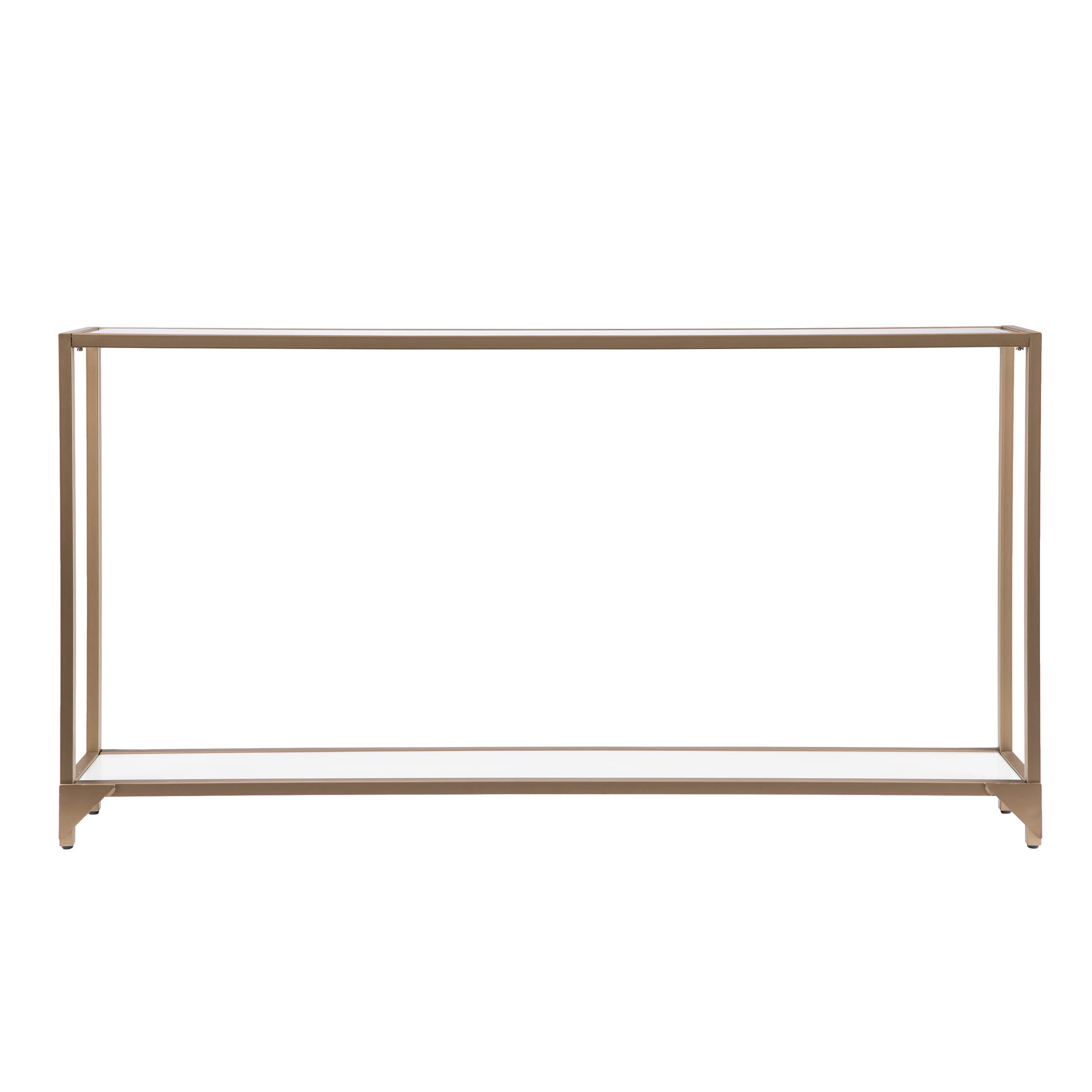 Bergen 56 inches Long Narrow Metal Console Table, Open Concept Living Space