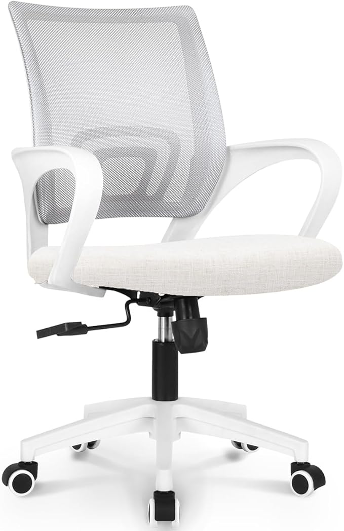 Office Chair Computer Desk Chair Gaming Ergonomic Mid Back Cushion Lumbar Support