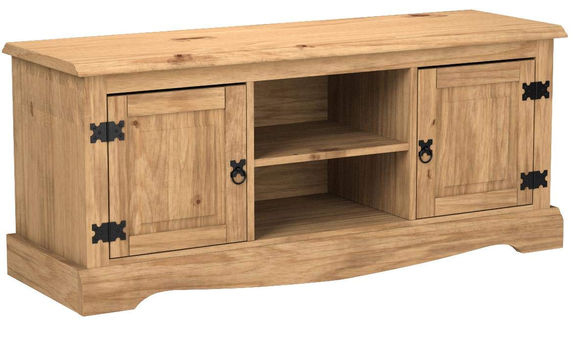 Corona 2 Door TV Cabinet with 2 Shelves