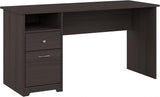 Cabot Desks for Home Office with Storage and Chrome Hardware, Elegant Computer