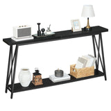 Console Table, 63" Industrial Entryway Table, Extra Long Sofa Table Behind Couch,