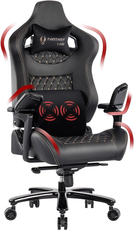 Big and Tall Gaming Chair Gaming Chair 450lbs with 6D Flip-up Armrests