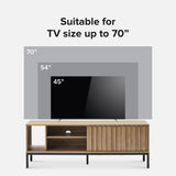 Norwin 64" Rustic Industrial Modern TV Stand, Media Cabinet, TV Console Suits TV up