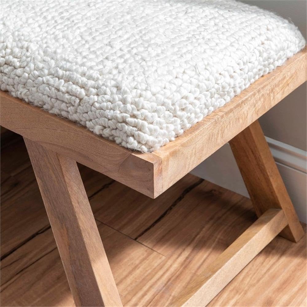 Furniture Linon Bryn Wood Upholstered Bench