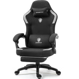 Fabric Gaming Chair with Pocket Spring Cushion,Breathable Computer Chair