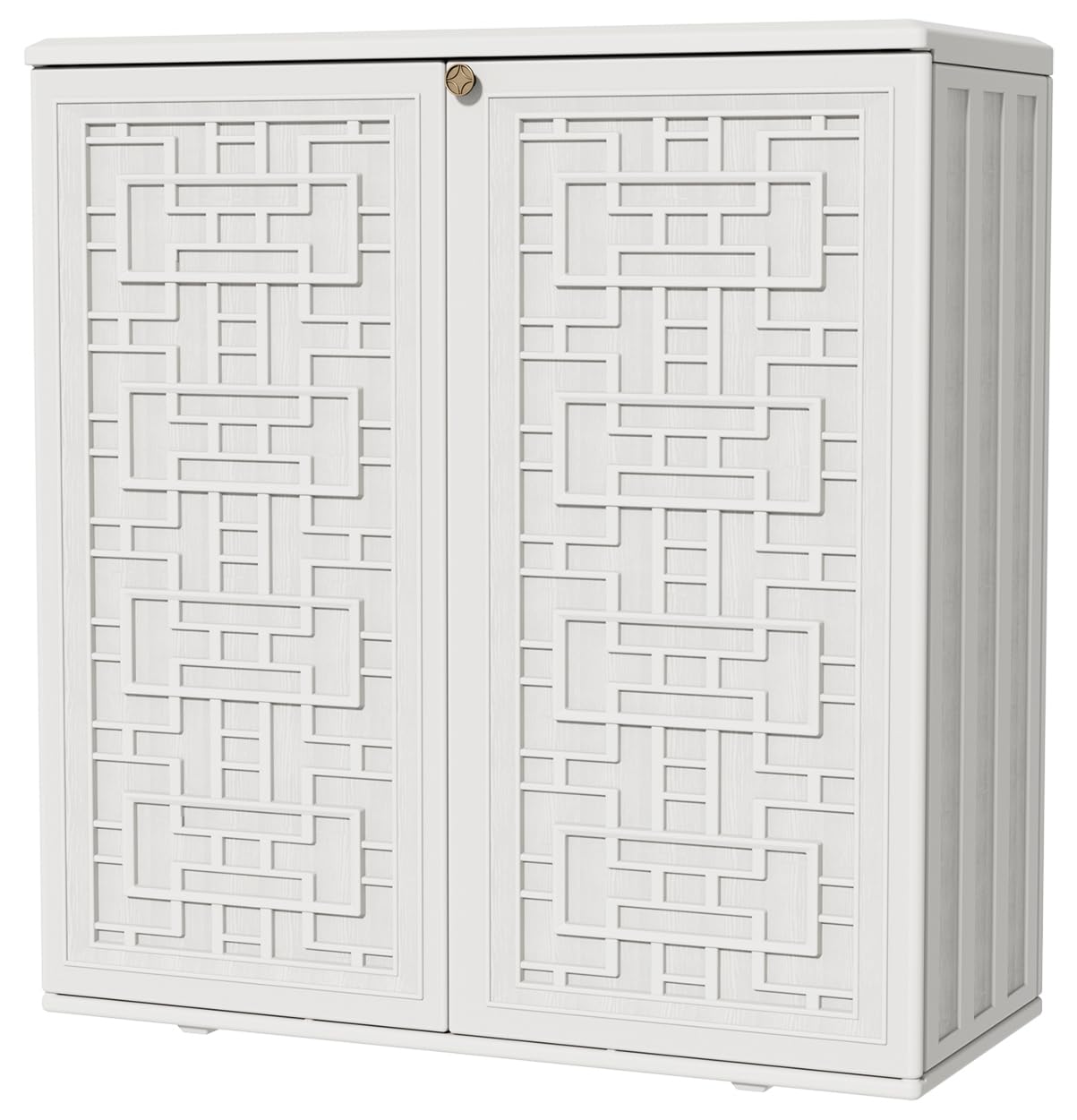 Outdoor Storage Cabinet Waterproof, Resin 60 Gallon Deck Box for Patio Furniture