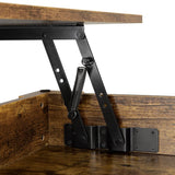 Vintage Coffee Table, Lift Top Coffee Table with Large Hidden Storage Shelf