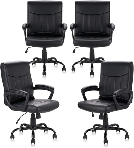 Office Computer Desk Chair Executive Mid Back Chair Comfortable Ergonomic Managerial