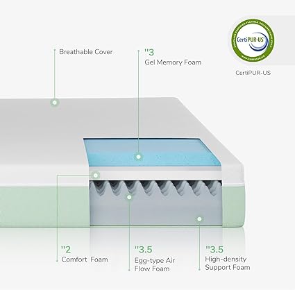 Mattress King Size,12 Inch Gel Memory Foam Mattress in a Box