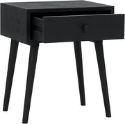 Solid Wood Nightstand with Drawer