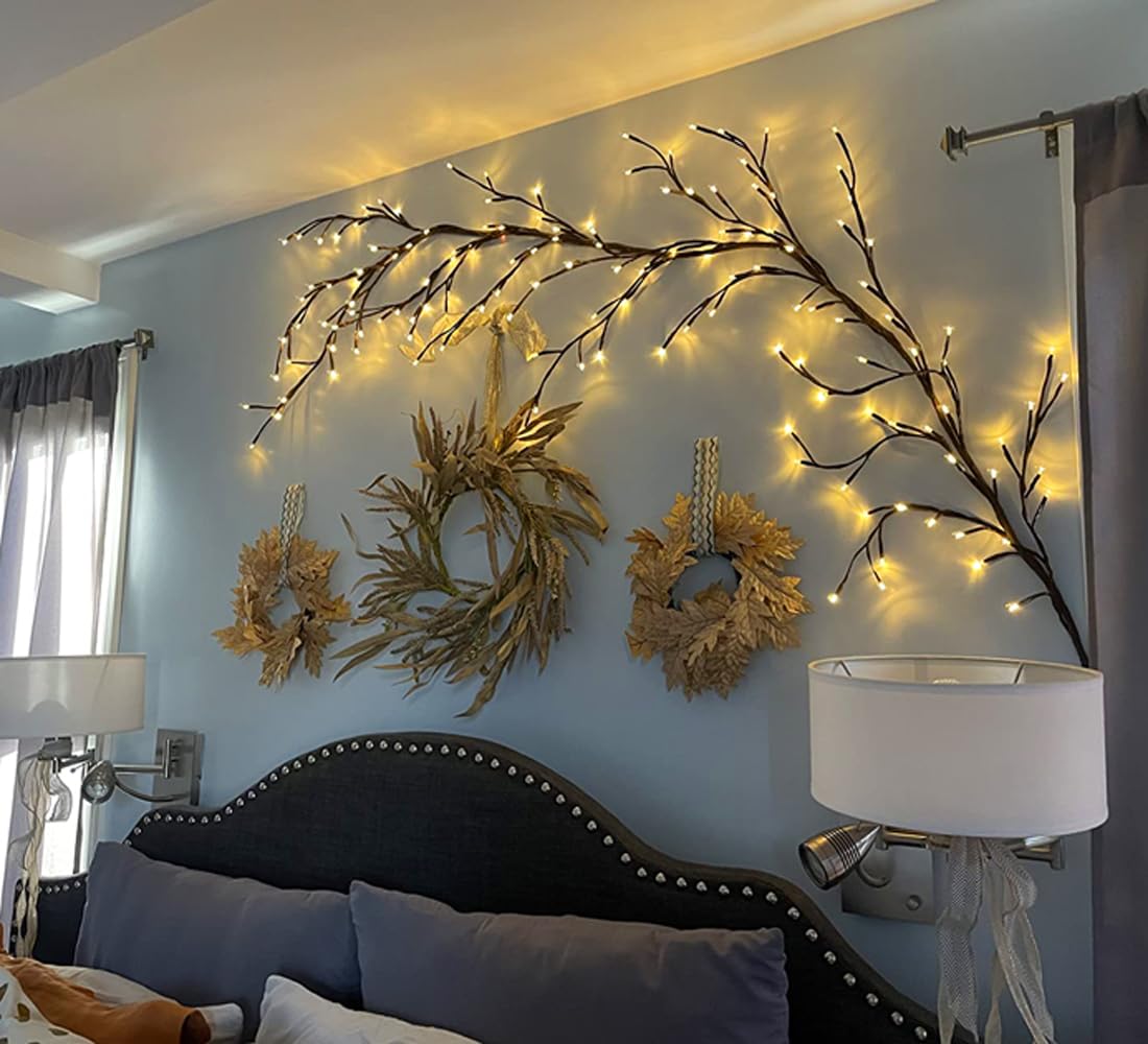 Enchanted Willow Vine Light, Christmas Decorations Flexible DIY Vines for Room Decor,