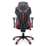 Ergonomic Mesh Gaming Chair with Lumbar Support - Black & Red