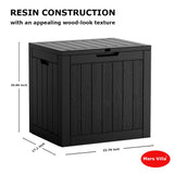 31 Gallon Resin Indoor and Outdoor Storage Box Waterproof for Patio Furniture Cushions