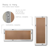 Gallery Full Length Mirror Shiny Gold Wood Frame Full Body Wall Mounted Apartment