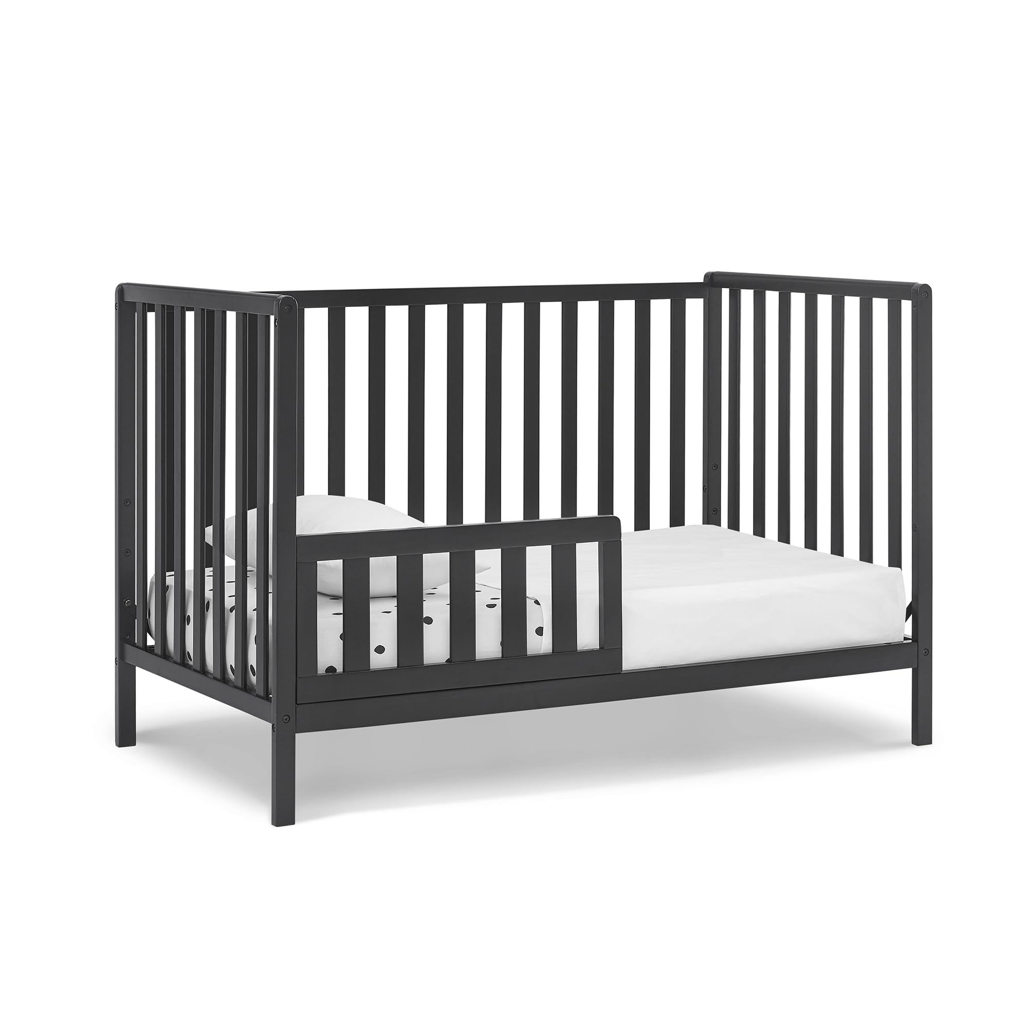 Heartland 4-in-1 Convertible Crib, Black