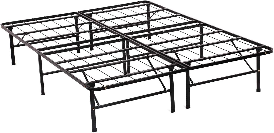 Bed Frame Queen Metal Platform Bed Frame 14 Inch High Mattress Foundation Queen