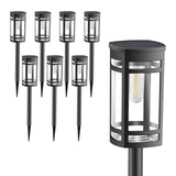 8 Pack Solar Lights Outdoor Waterproof for Garden Pathway Walkway Driveway Yard Lawn