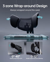 E3 Ultra Ergonomic Office Chair - Big and Tall with 3-Zone Lumbar Support