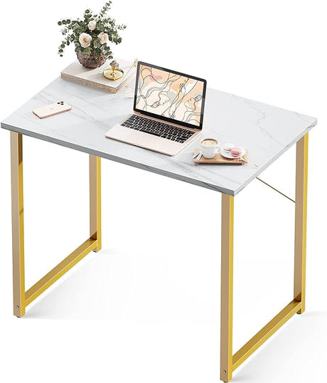 Coleshome 40 Inch Computer Desk, Modern Simple Style Desk for Home Office, Study Student Writing Desk, Vintage