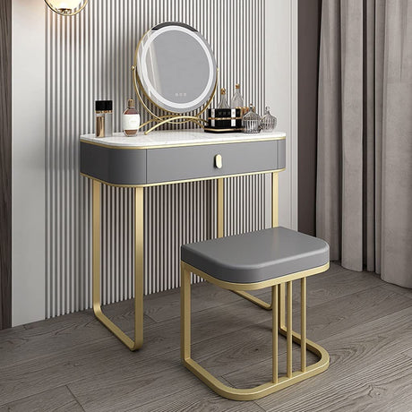 Table Desk for Bedroom Vanity Table Set Slate Bedside Table Integrated Dressing Table