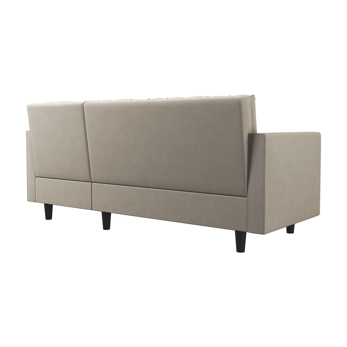 Velvet L Shaped Sofa Small Sectional Couch with Reversible Chaise L Shape Couch