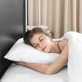 Goose Down Pillows - Hotel Collection Feather Pillows Set of 2 for Back, Stomach or Side