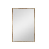 Micro Rope Front Loaded Wall Mirror, (20x30, Tarnished Brass)