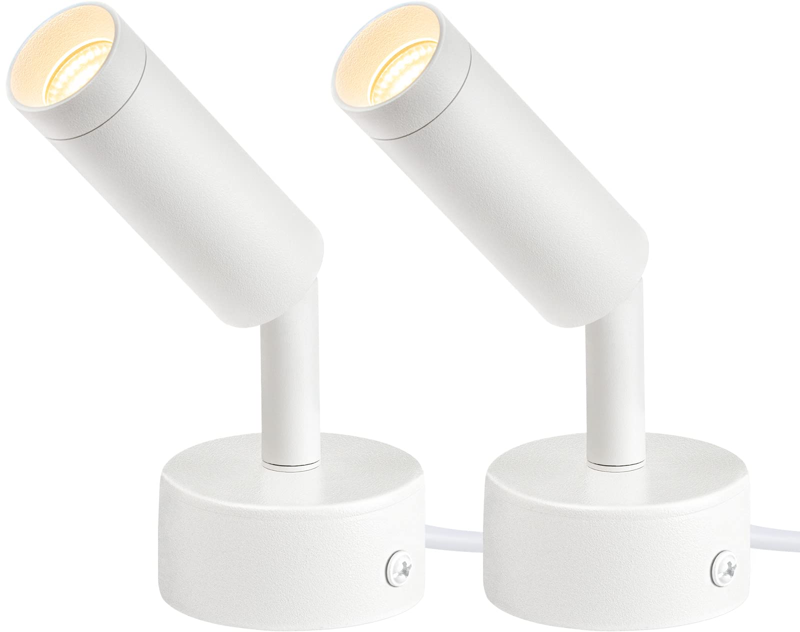 2 Pack Indoor Spot Lights, 120V LED Accent Up Lights, 3W Plant Spotlights