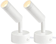 2 Pack Indoor Spot Lights, 120V LED Accent Up Lights, 3W Plant Spotlights