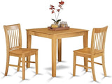 OXNO5-MAH-W 5 Piece Dining Set Includes a Square Dinner Table